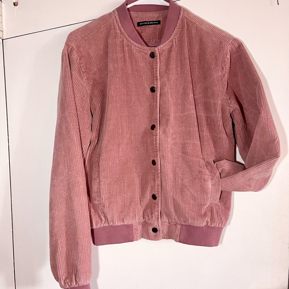donating April 1 - Brandy Melville Pink Corduroy Jacket